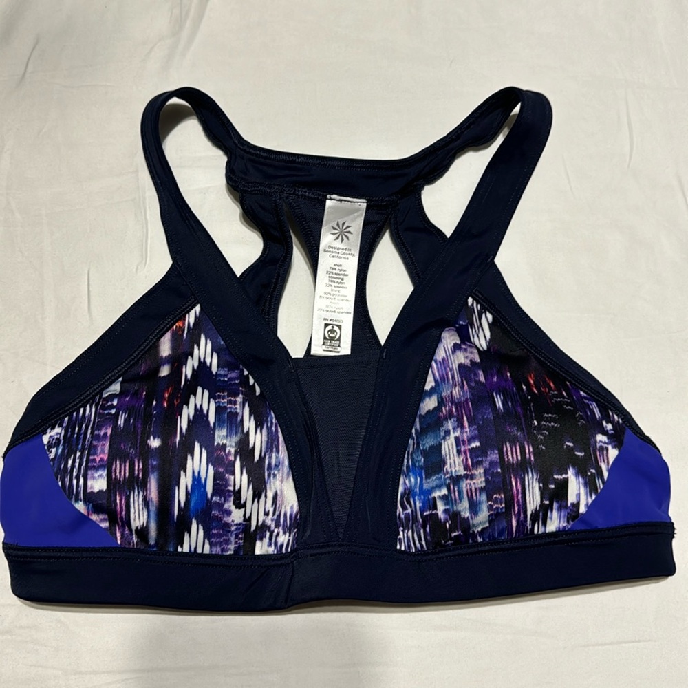 Athleta Sport bra Size S Multi Tri-ssential Colorblock Bondi Triathlon